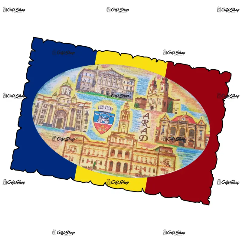 Arad, romania, magnet frigider mgs004